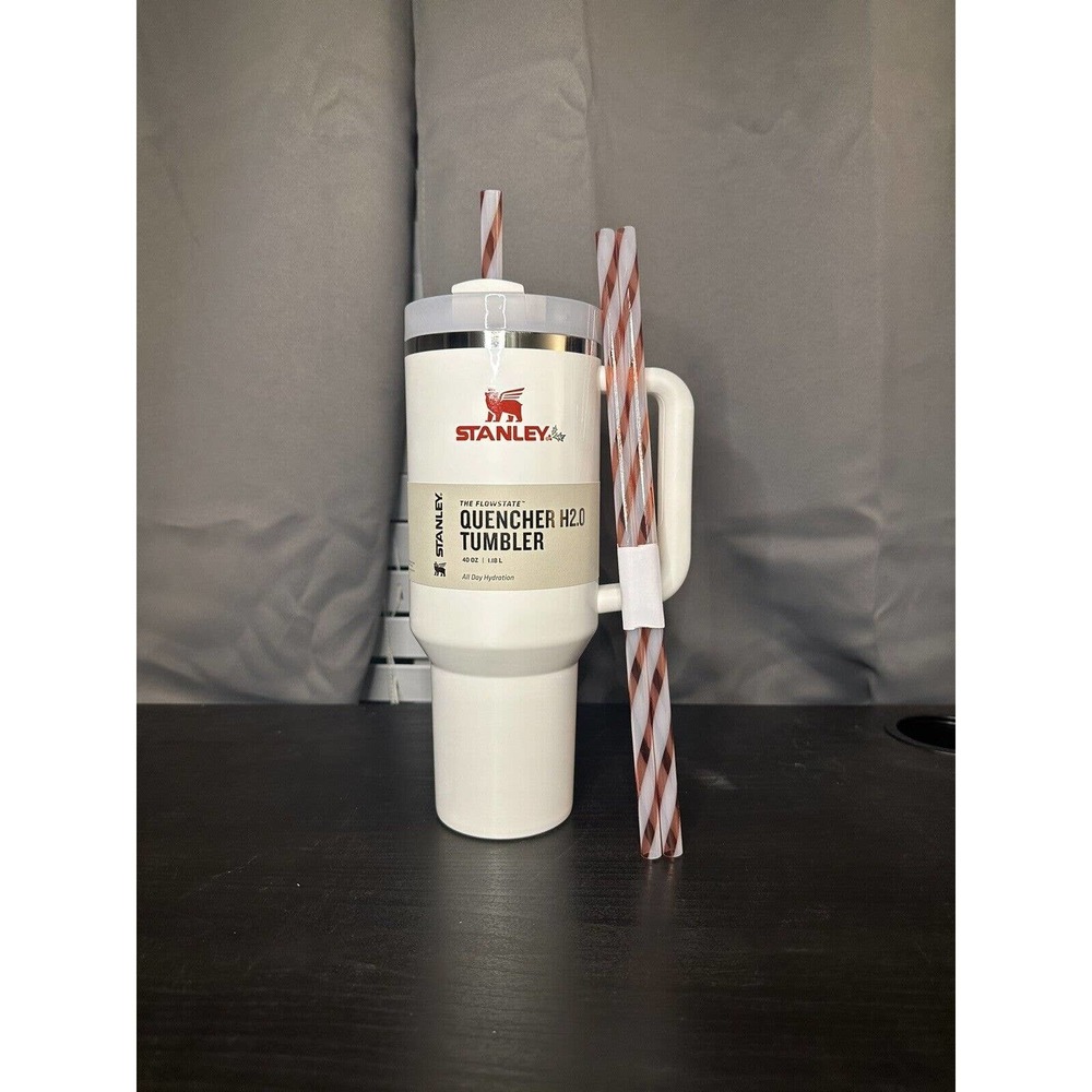 Stanley Mistletoe Twist Quencher H2.0 Flowstate 40oz Tumbler IN HAND SHIPS NOWa